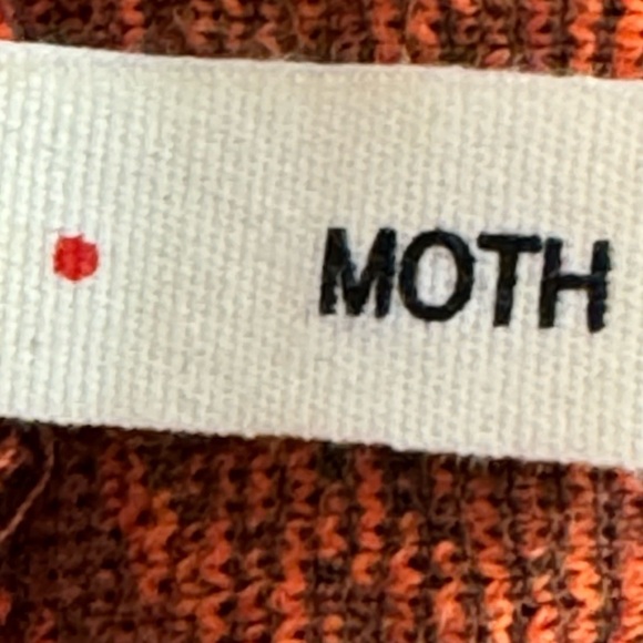 Anthropologie Moth "Paisley Gust Sweater Jacket" Cardigan Asymmetrical Size M - Picture 6 of 12